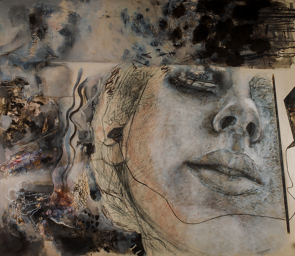 Tahereh Vahedian, 2014, 'Digital Noise' Collection, Mixed Media, 130 x 150 cm