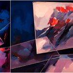 2004. Tahereh Vahedian - 'Three Pages from My Mind' Collection - Acrylic - 70 x 100 cm