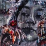 1. 2014. Tahereh Vahedian - Parasite 'Noise' Collection - Mixed Media - 100 x 120 cm