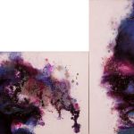 2013. Tahereh Vahedian - 'Blue Mirror' Collection - Acrylic and Ecoline - 90 x 100 cm