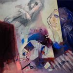 2009. Tahereh Vahedian - Big-eyed Women Collection - Acrylic - 70 x 100 cm