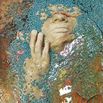 2004. Tahereh Vahedian, Birth, Resin, 30 x 50 cm, Solo Conceptual Exhibition