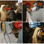 2008. Tahereh Vahedian, Tiger Statue, Fiberglass, 70 x 90 x 230 cm