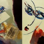 2009. Tahereh Vahedian - Big-eyed Women Collection - Acrylic - 50 x 70 cm