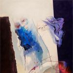 2009. Tahereh Vahedian - Big-eyed Women Collection - Acrylic - 100 x 140 cm