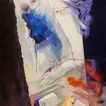 2009. Tahereh Vahedian - Big-eyed Women Collection - Acrylic - 100 x 140 cm