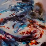 2013. Tahereh Vahedian - 'Blue Mirror' Collection - Acrylic and Ecoline - 50 x 70 x 100 cm